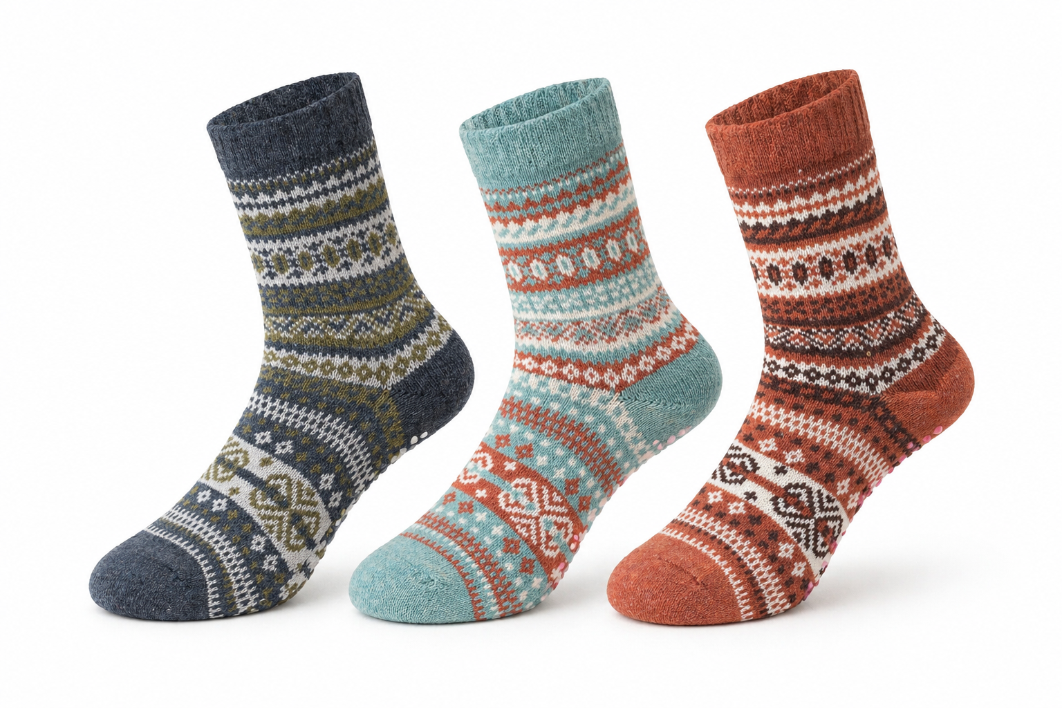 Alpaca-wollen sokken (Maat 36-41) - Dames - 3 Paar - Thermo - Warme sokken - Winter sokken - American Alpaca - Vrouwen
