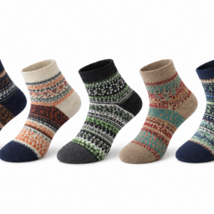 Alpaca-wollen Enkel sokken (Maat 41-47) - 3 Paar - Heren - Thermo - Random Geruit mix - Mid season/Winter sokken - Ademende sokken - American Alpaca - Mannen